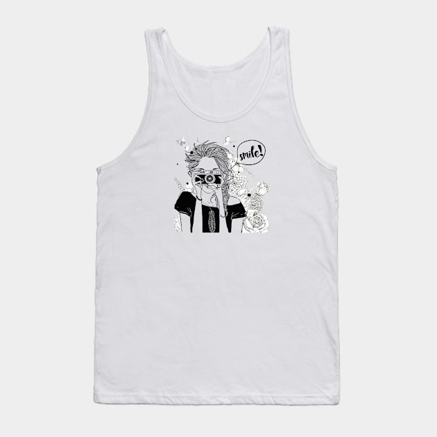 Camera Girl Tank Top by EveFarb